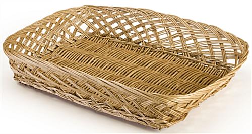 Rectangle Wicker Basket No handles - Events Unlimited