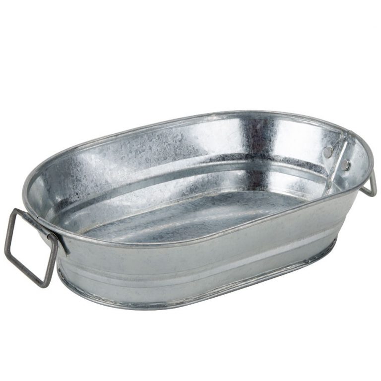 Large Galvanized Oval Tub